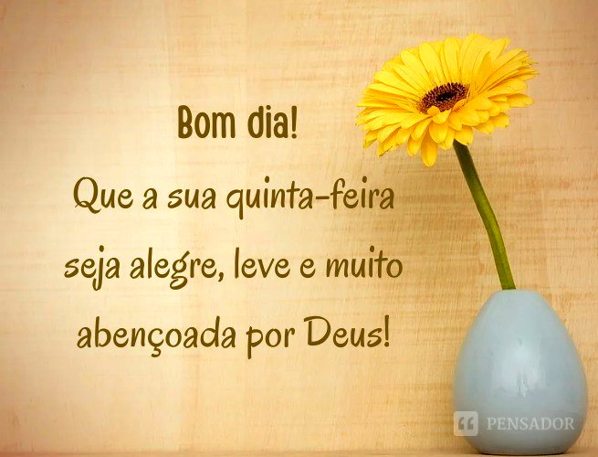 mensagens curtas bom dia quinta