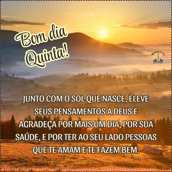 imagens de bom dia quinta-feira