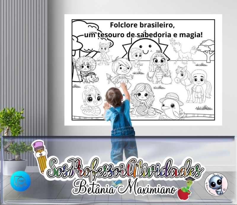 lendas folclore para imprimir