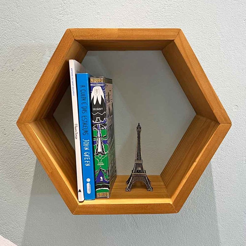nicho de parede hexagonal