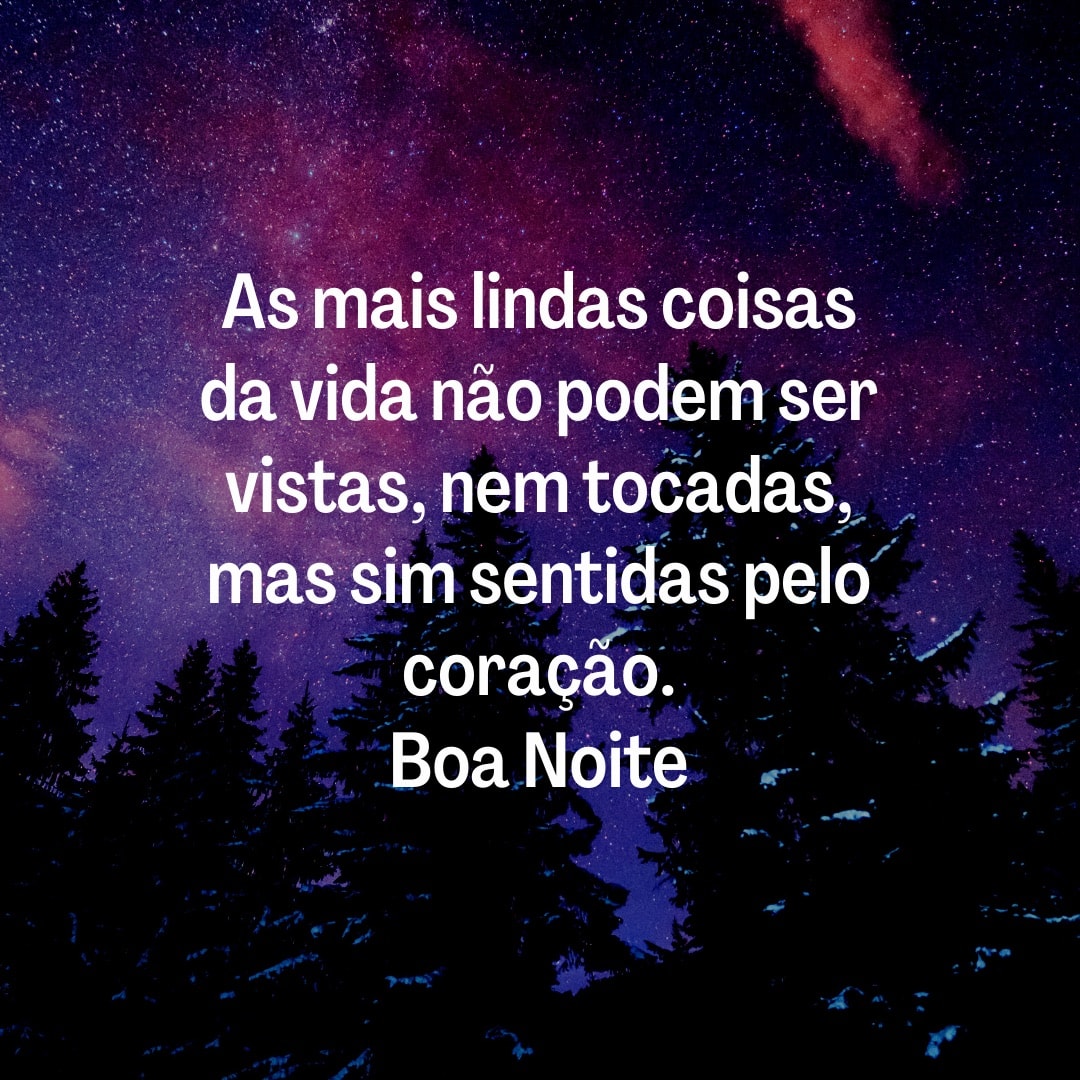 frases inspiradoras para uma noite tranquila