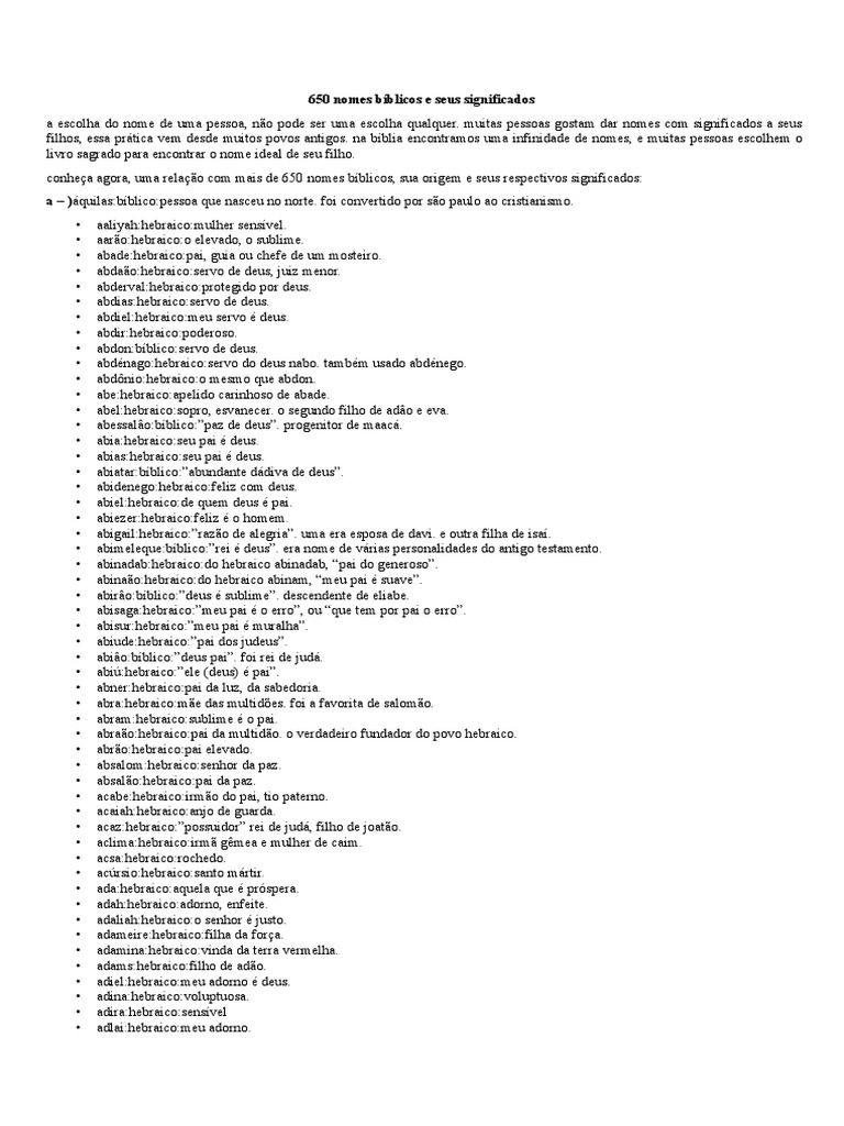 Significados de Nomes Bíblicos Femininos