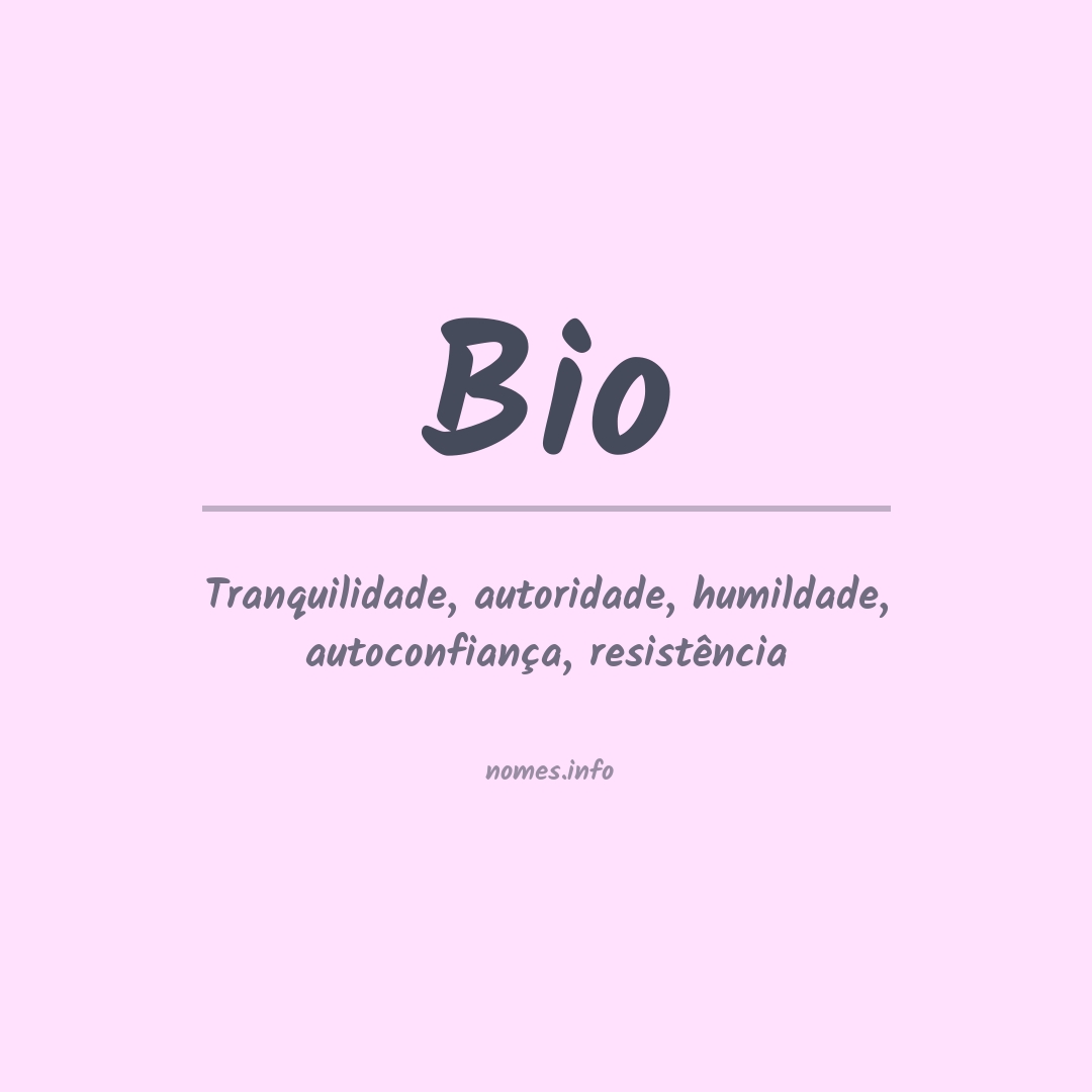 ideias de bio