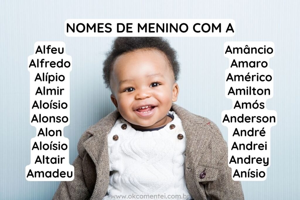 nomes de bebê menino com e