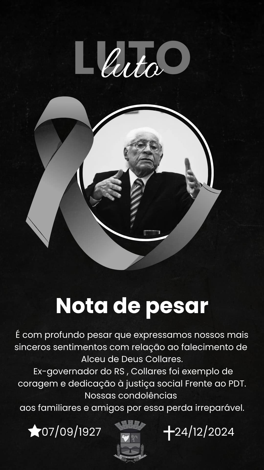 como comunicar um falecimento