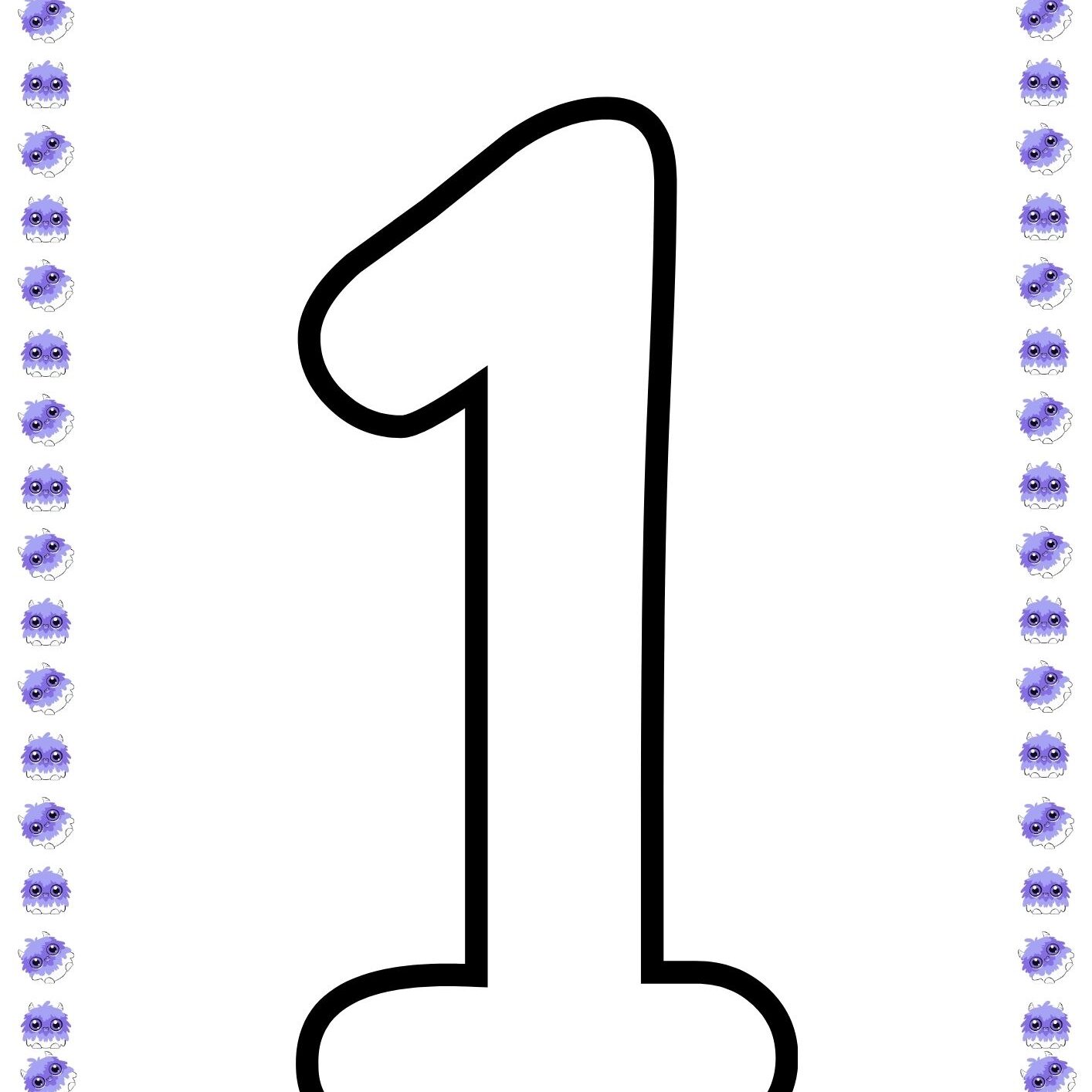 moldes de numeros para festa infantil