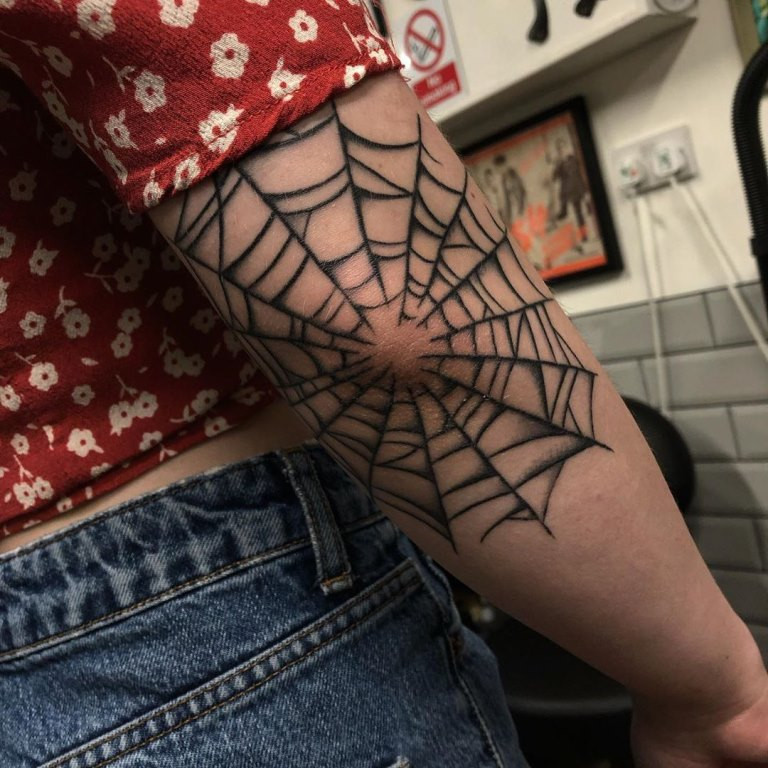 tatuagem teia de aranha significado