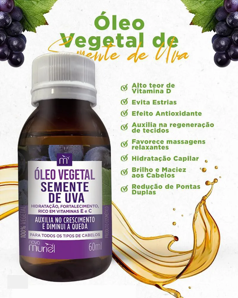 Óleo de Semente de Uva vs. Outros Óleos: Qual o Melhor para Seu Cabelo?