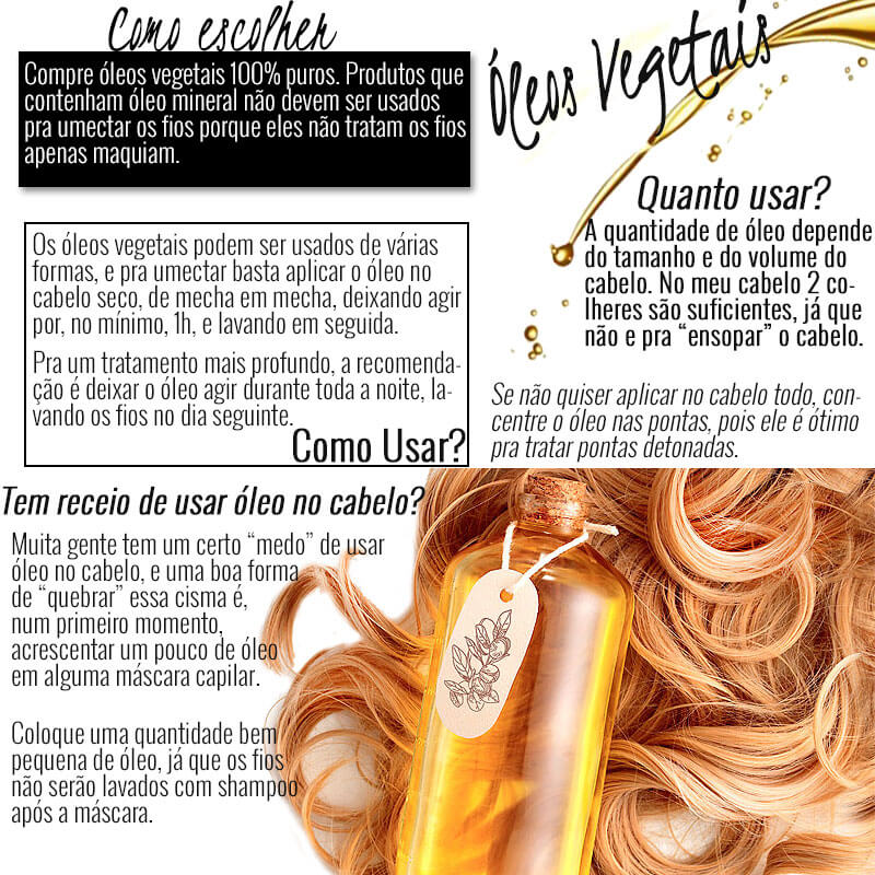 oleos para umectação capilar