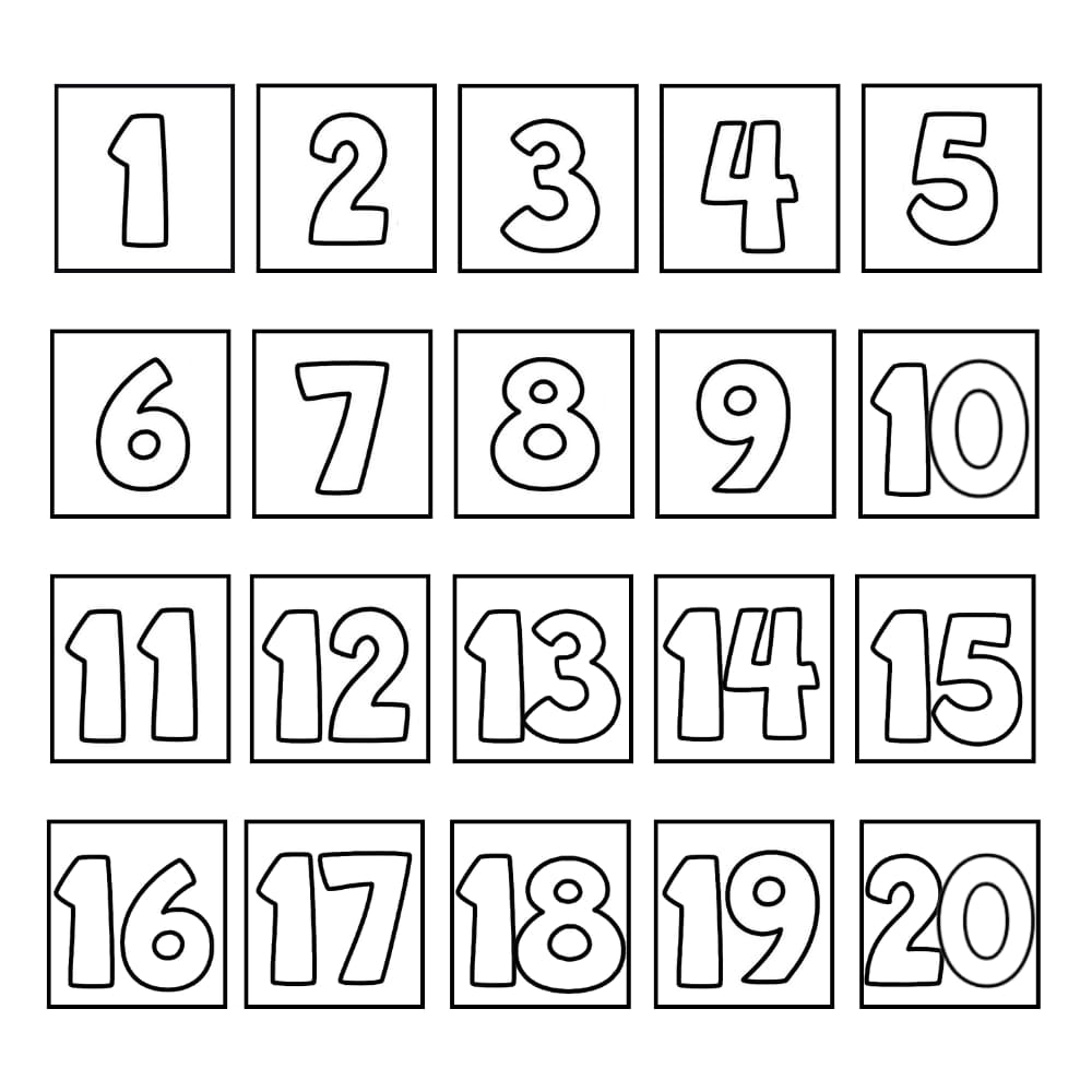 números para imprimir de 0 a 10