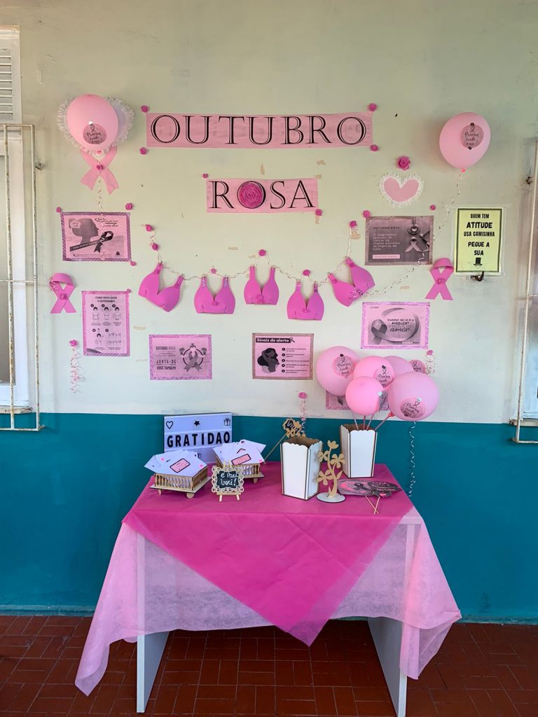 outubro rosa decoração
