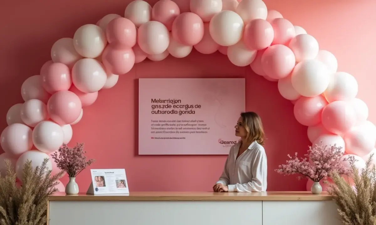 decoração outubro rosa vs decoração natalina