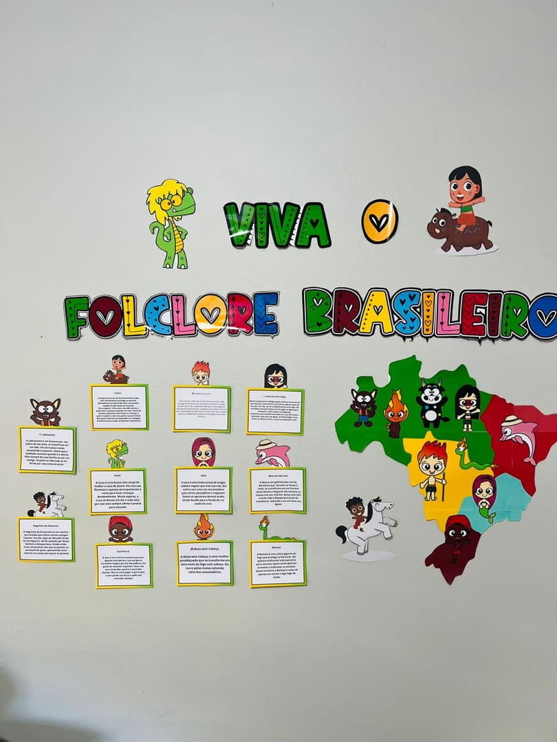painel folclore brasileiro para colorir