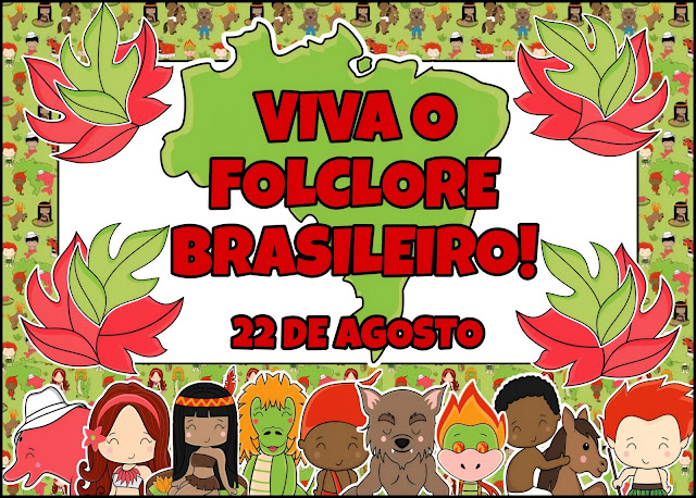 painel folclore brasileiro com frases
