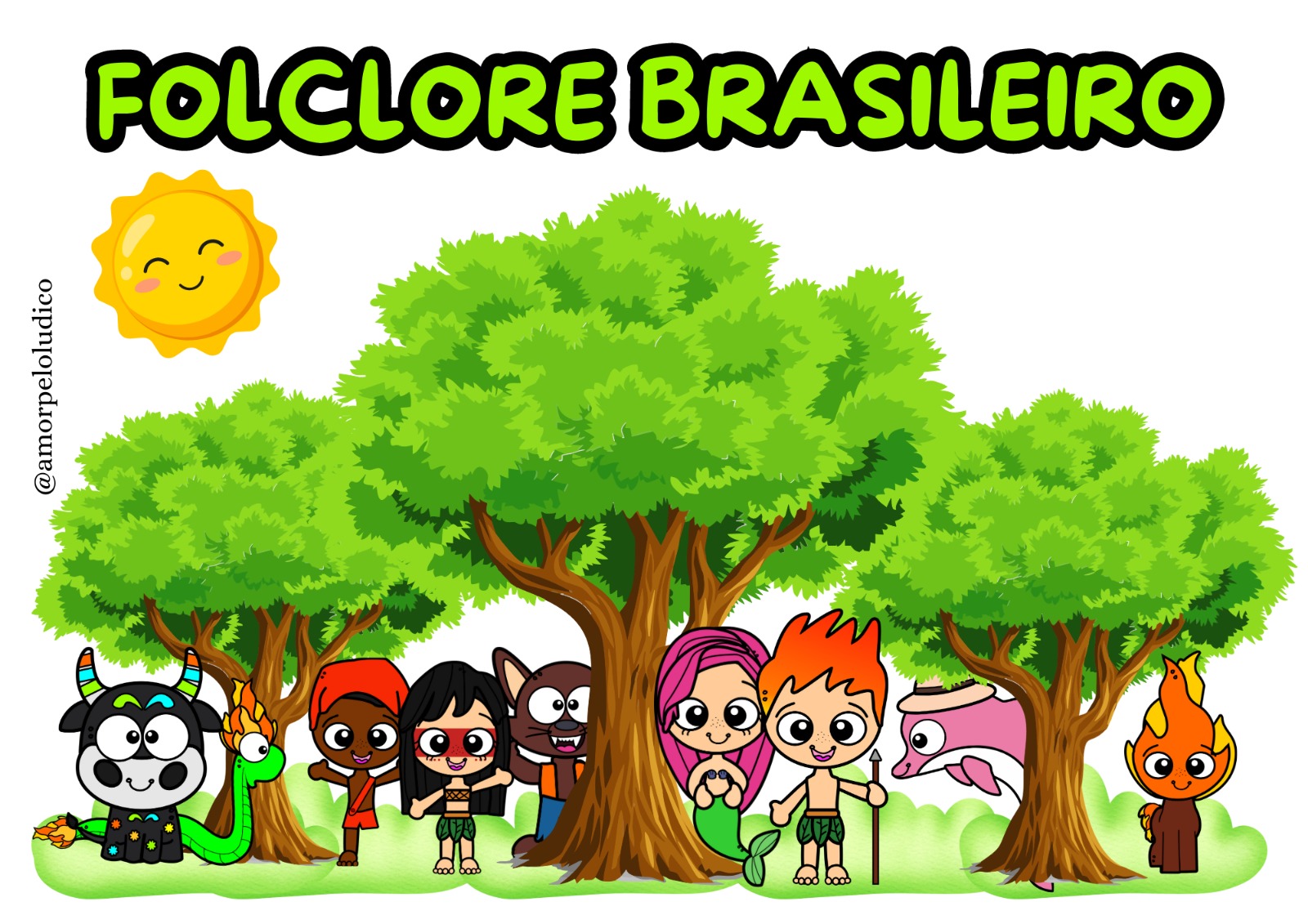 painel folclore brasileiro acróstico