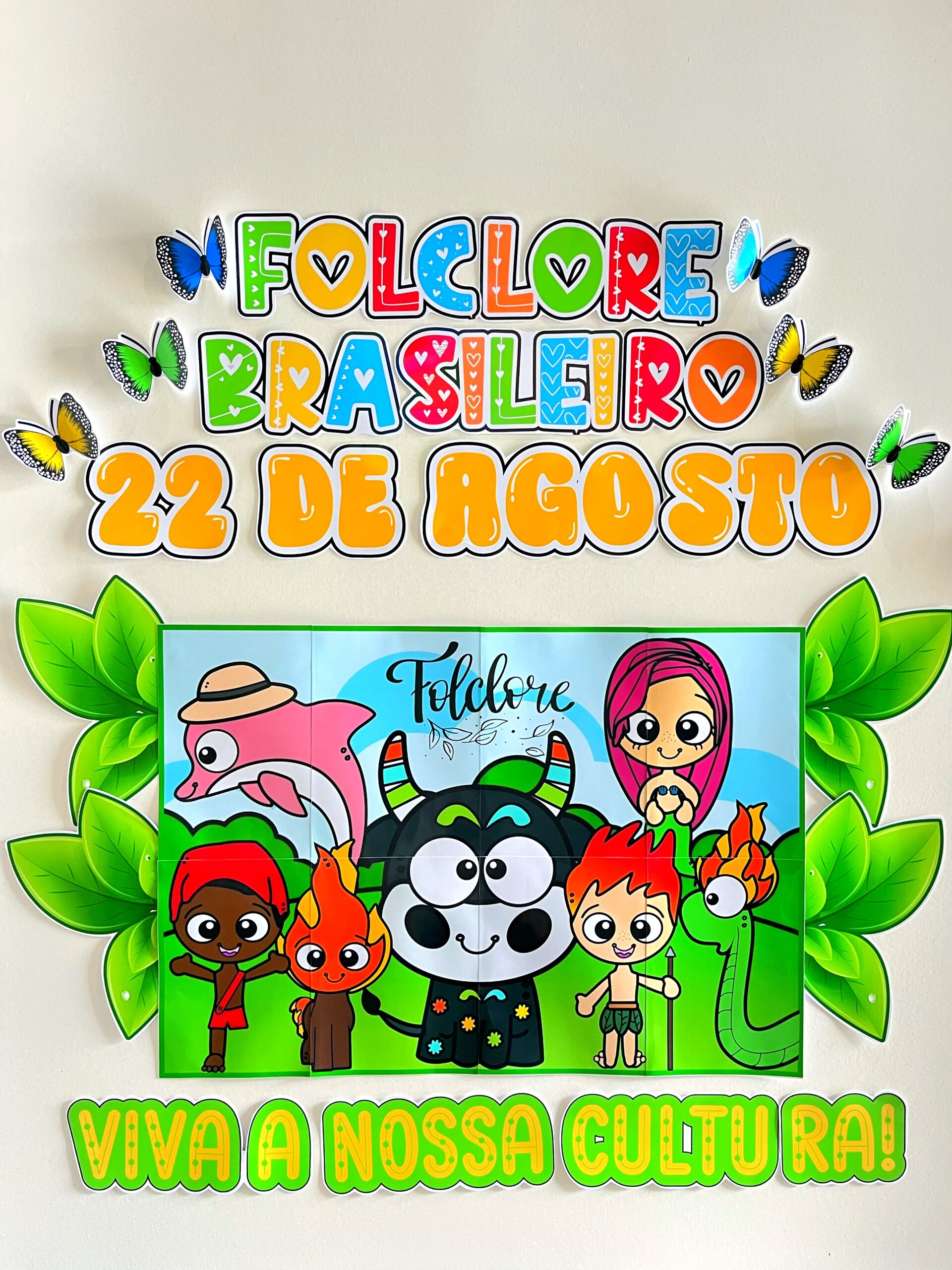 painel folclore brasileiro para colorir
