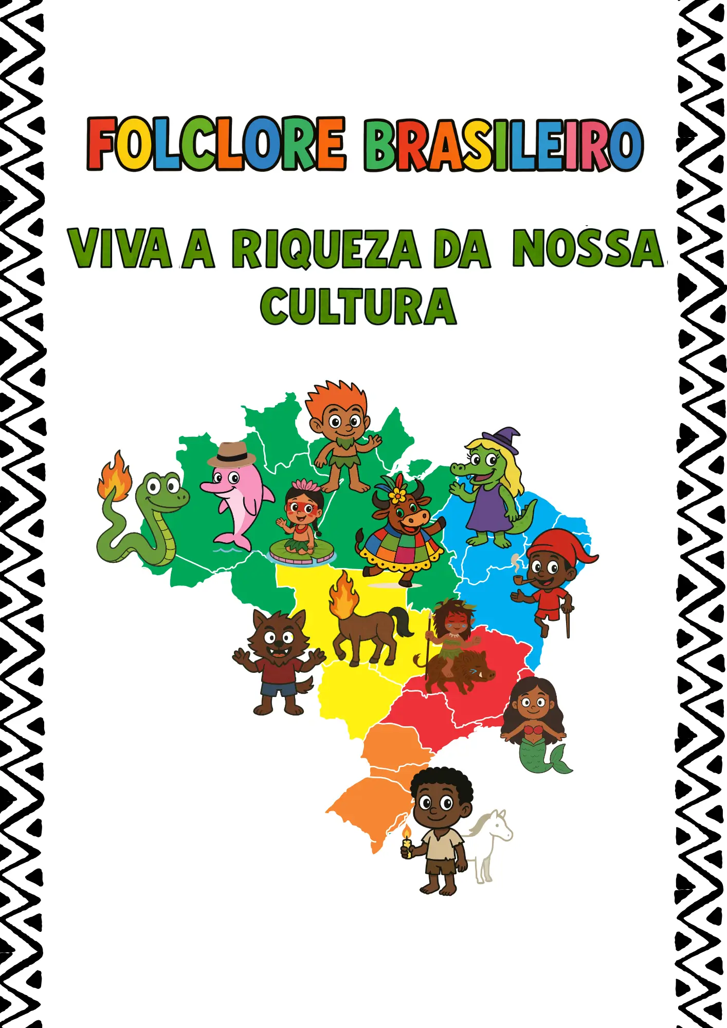 painel folclore brasileiro para imprimir grátis