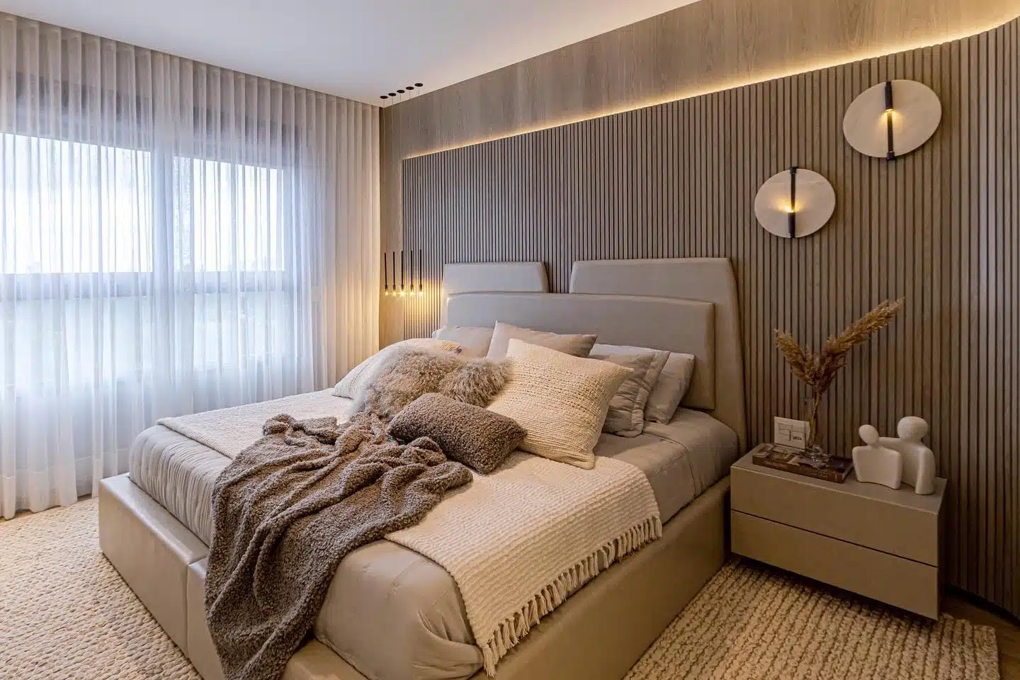 painel ripado com led para quarto