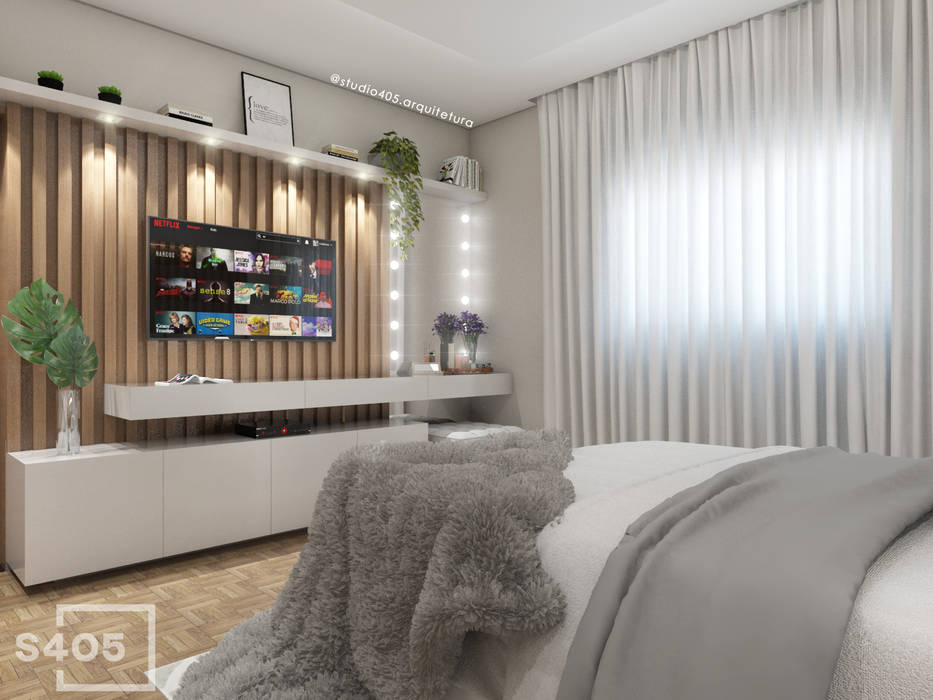 painel ripado com led para quarto