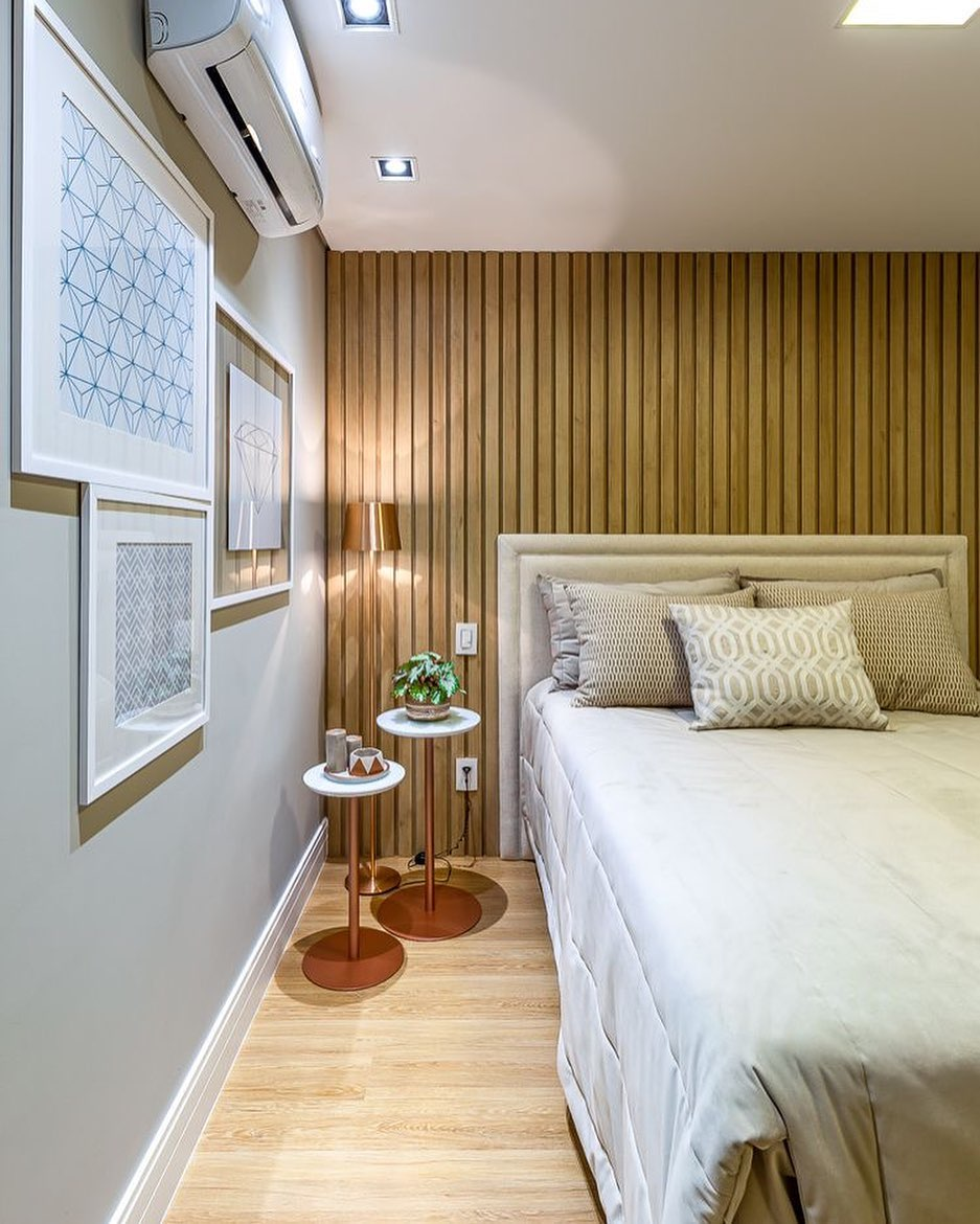 painel ripado para tv quarto casal