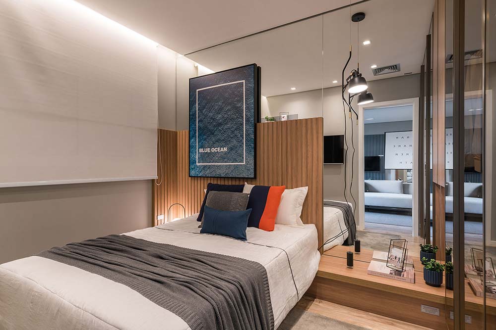 painel ripado para tv quarto casal
