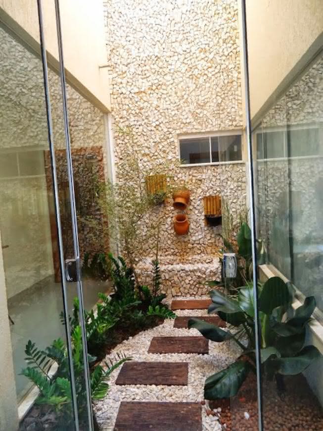 custo paisagismo jardim de inverno pedras e iluminação