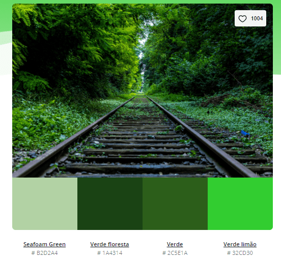 verde musgo e dourado