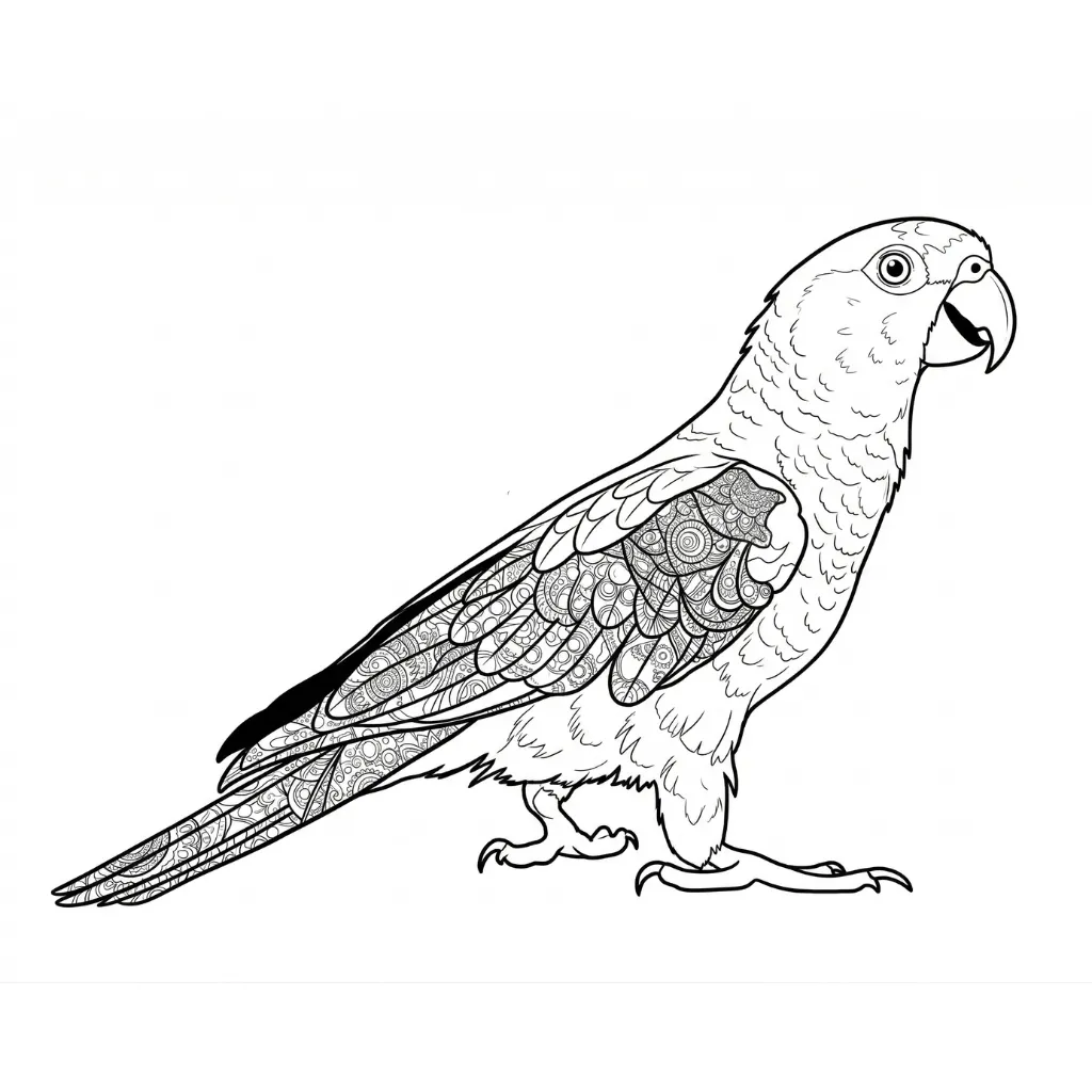 desenhos de araras para colorir