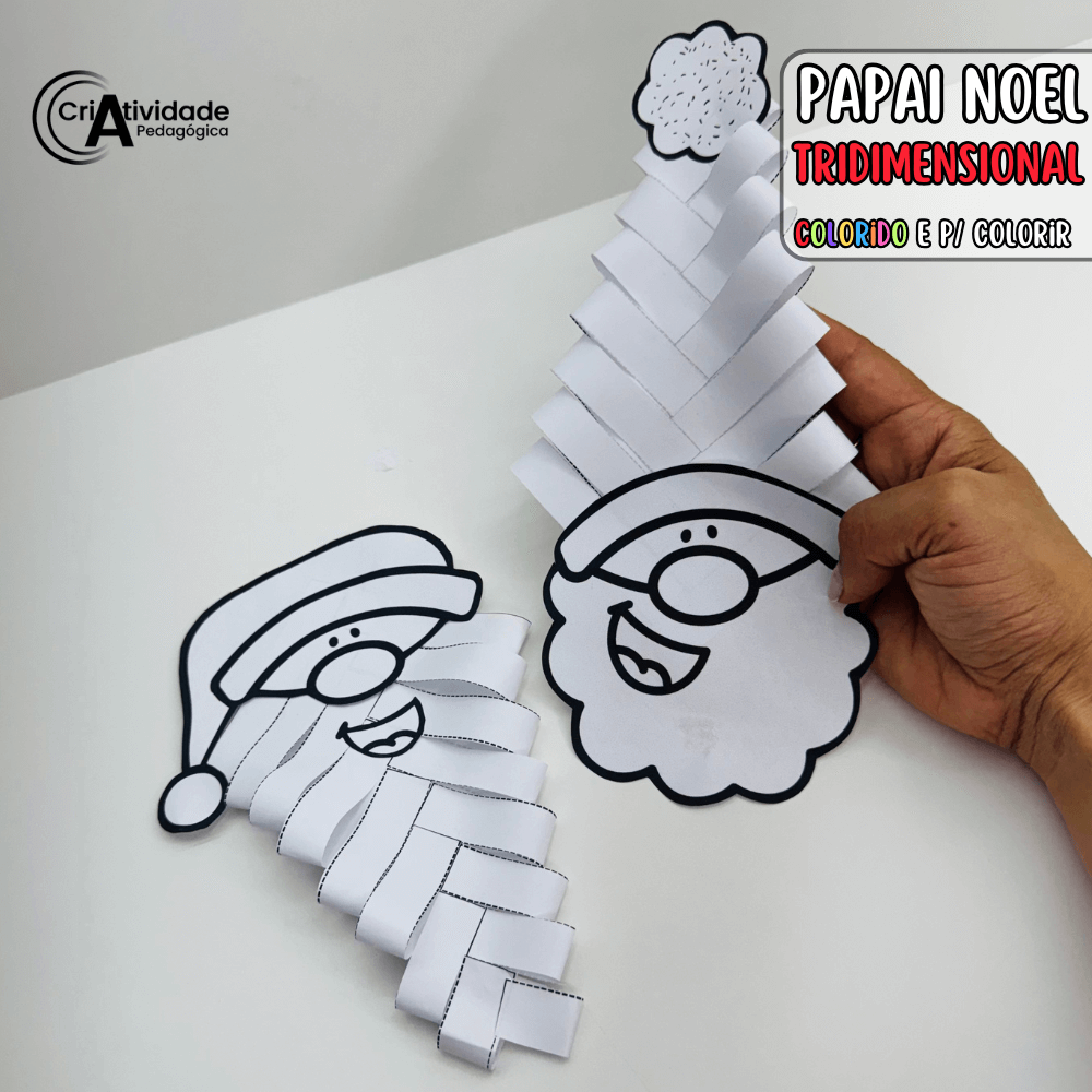 livro de colorir papai noel