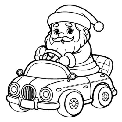 papai noel para colorir pdf