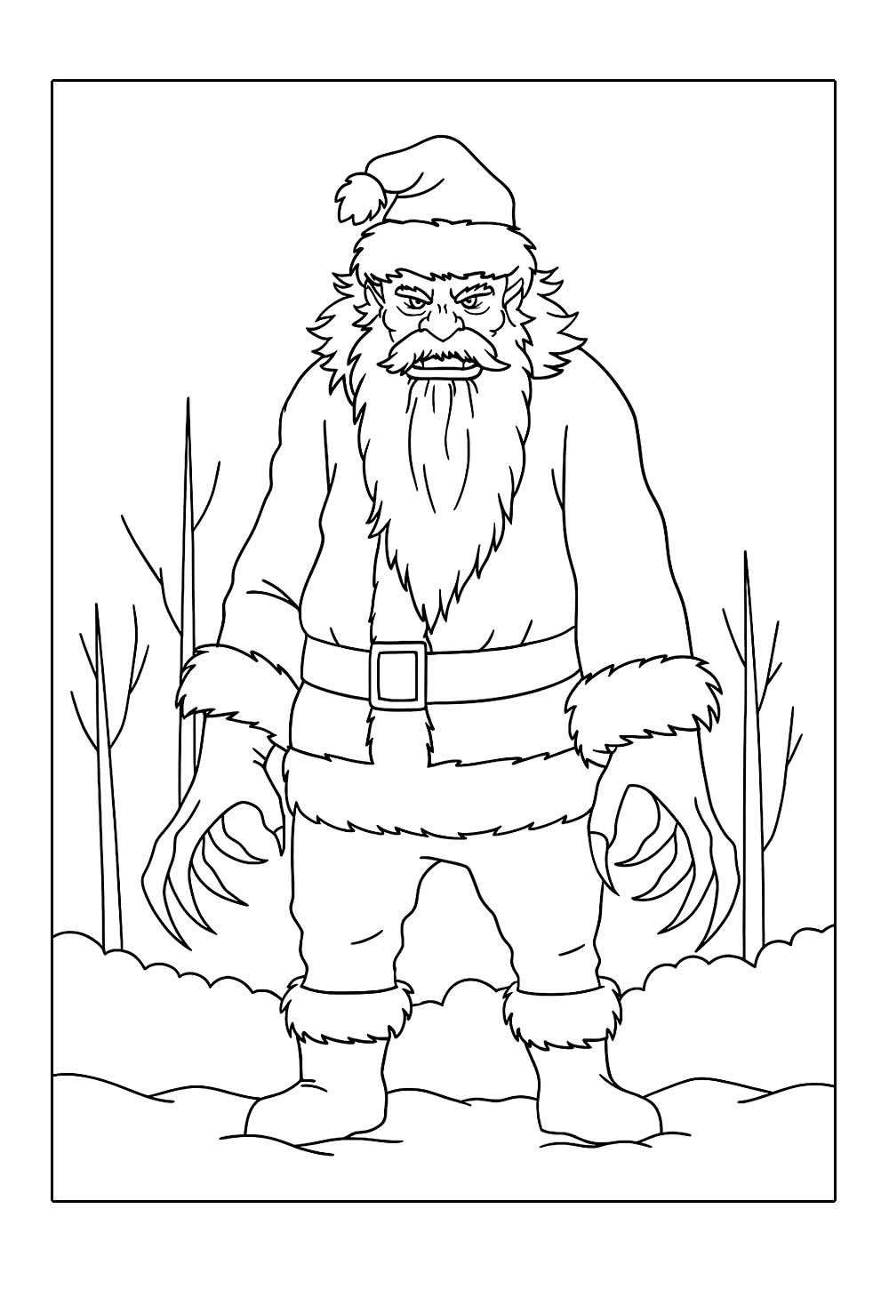 desenhos natalinos papai noel