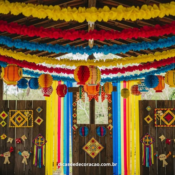 quanto custa decorar festa junina com papel crepom