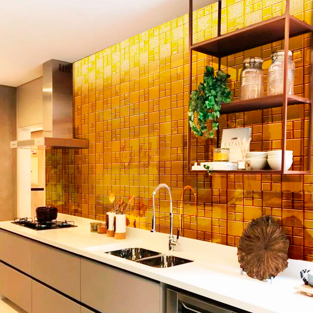papel de parede cozinha moderna