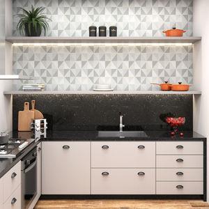 papel de parede cozinha pequena