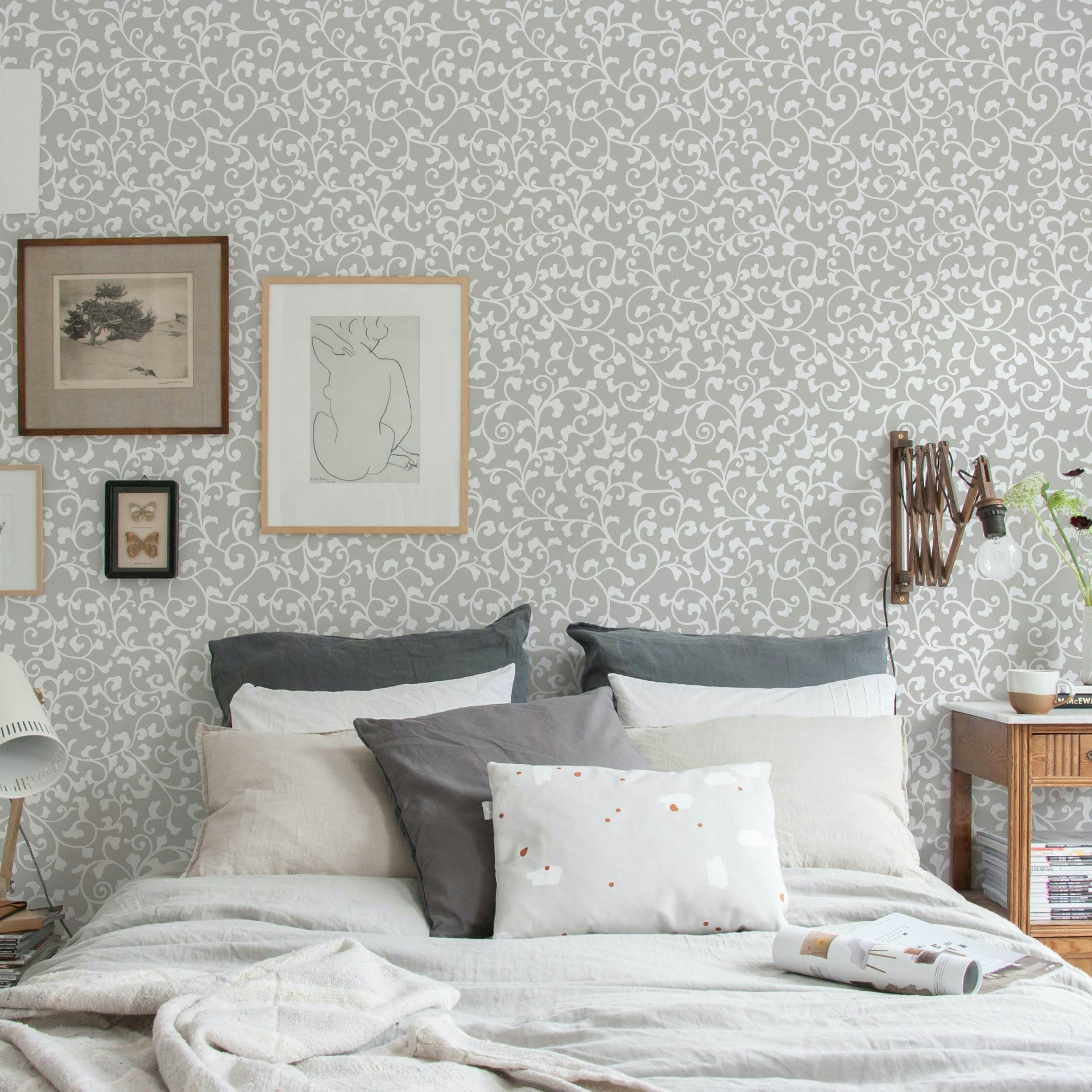 papel de parede quarto casal elegante
