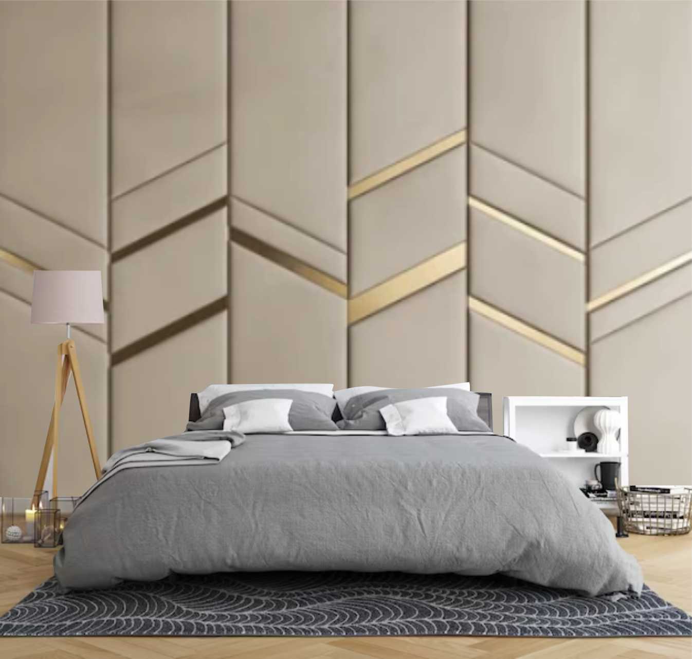 papel de parede quarto casal 3d