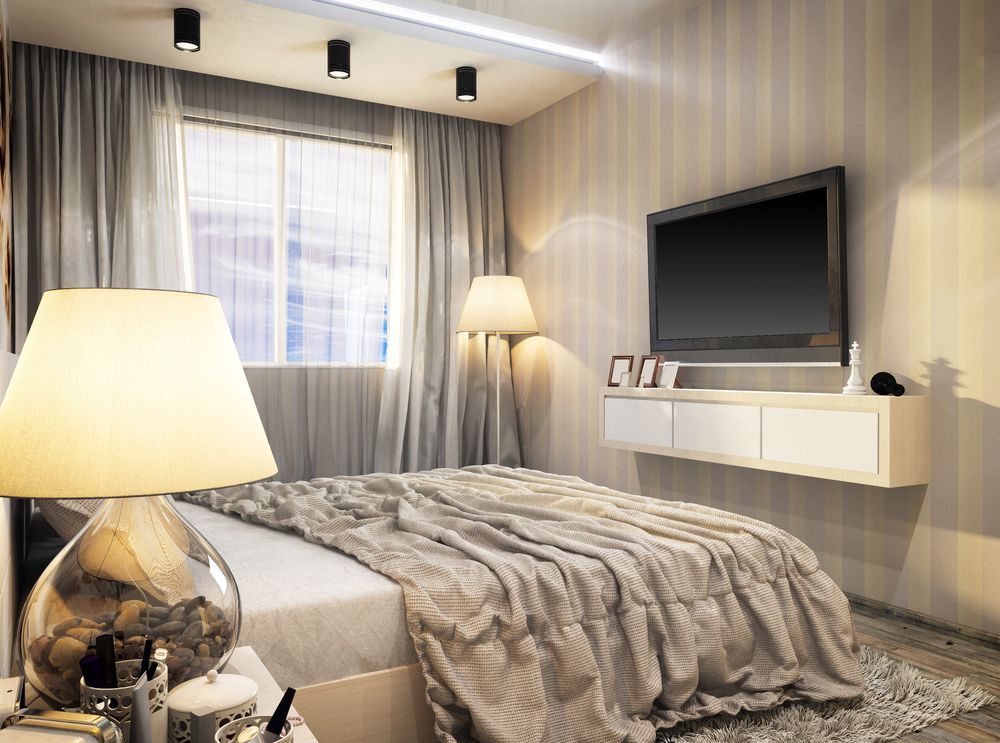 papel de parede quarto casal elegante