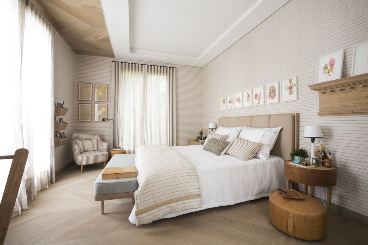 papel de parede para quarto de casal moderno