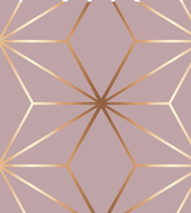 papel de parede rose gold e branco