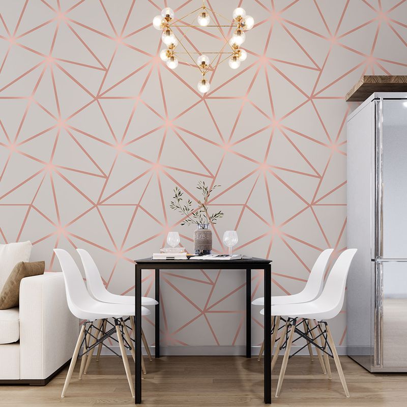 papel de parede rose gold infantil