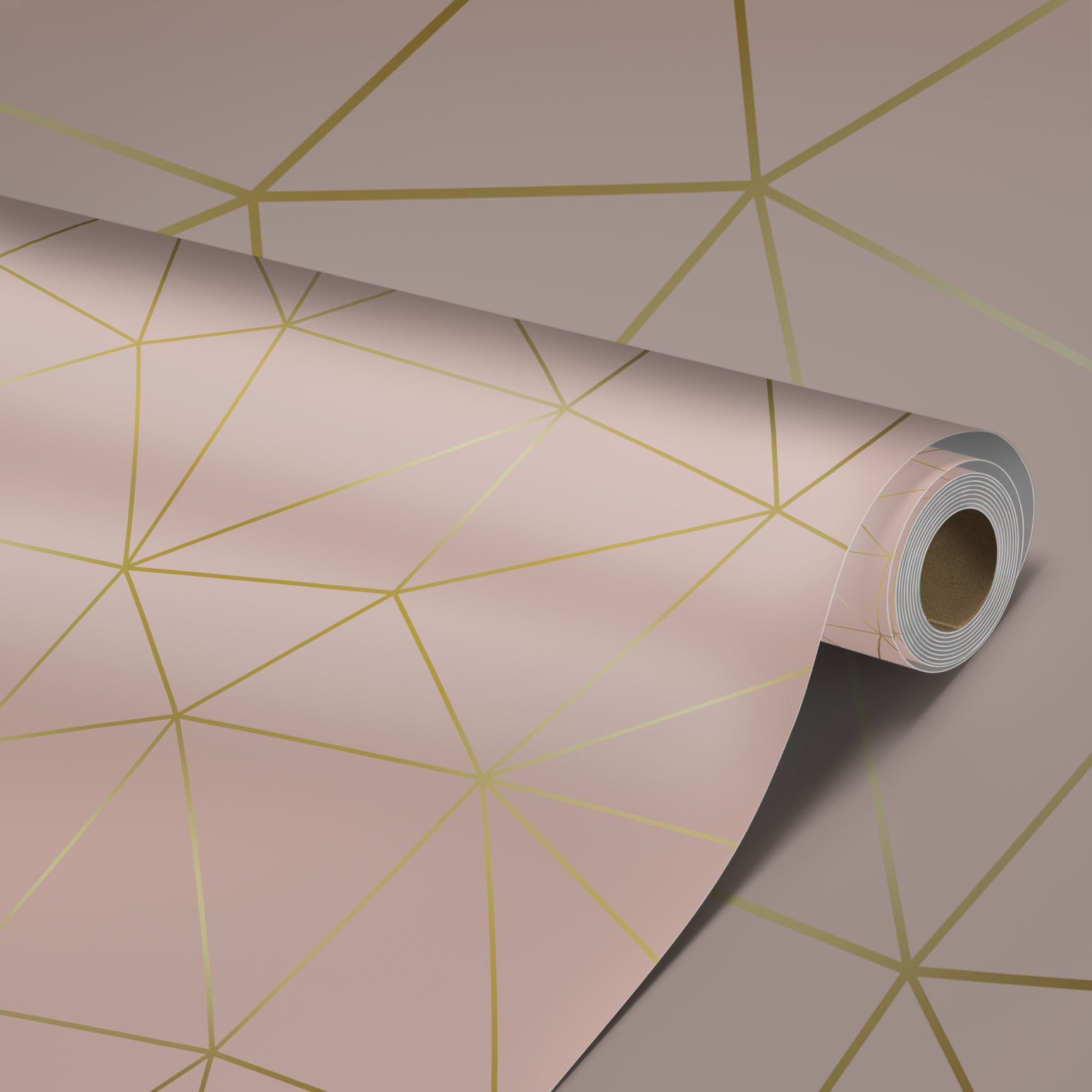 papel de parede rose gold vintage
