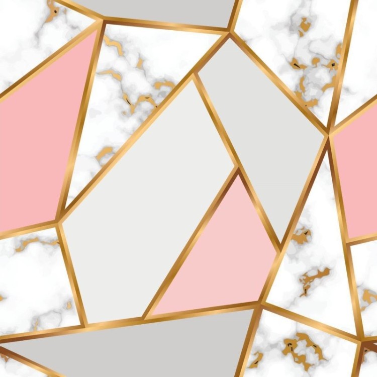 papel de parede rose gold preço