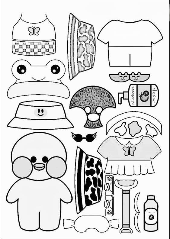 Kit Paper Duck para colorir