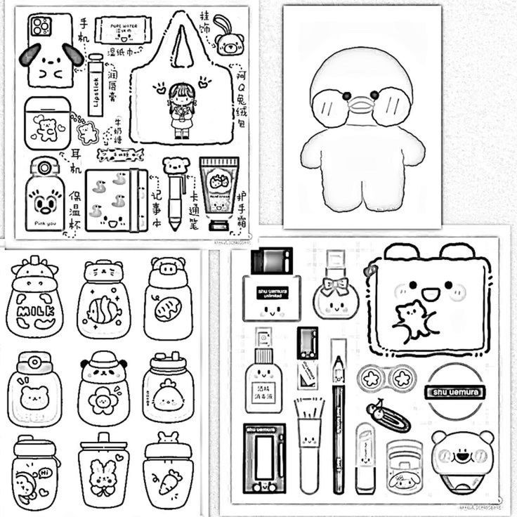 Kit Paper Duck para colorir