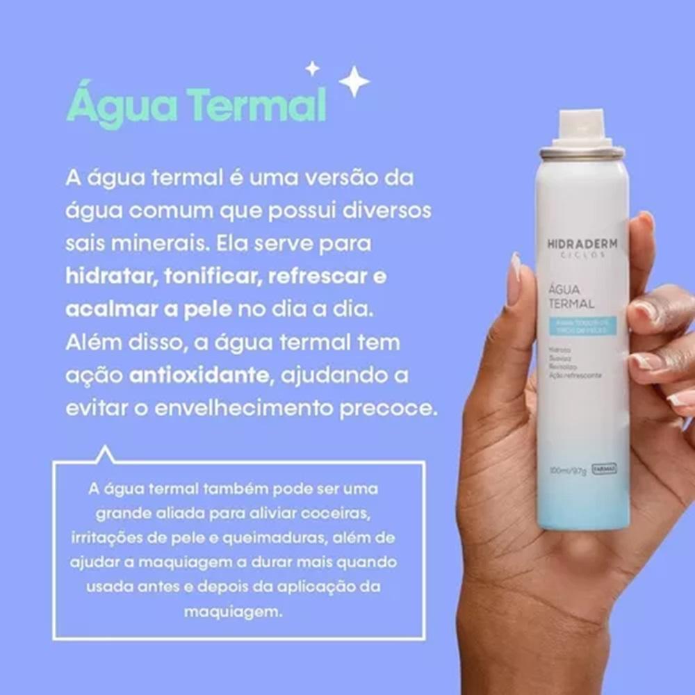 água termal para pele sensível benefícios