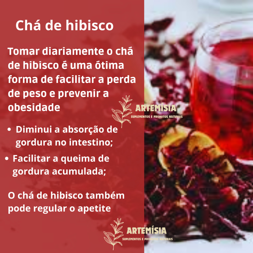 chá de hibisco para emagrecer