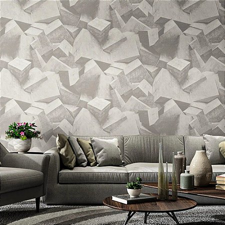 Decoração Minimalista: Usando Papel de Parede Geométrico Preto e Branco