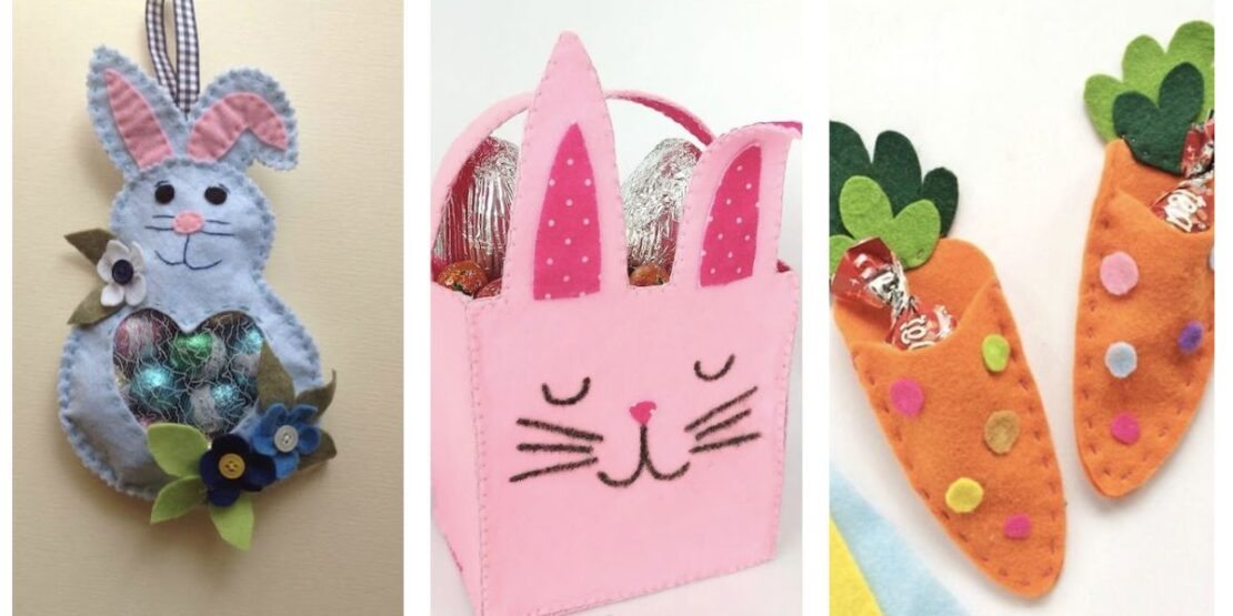 Decoração de Mesa de Páscoa com Peças em Feltro