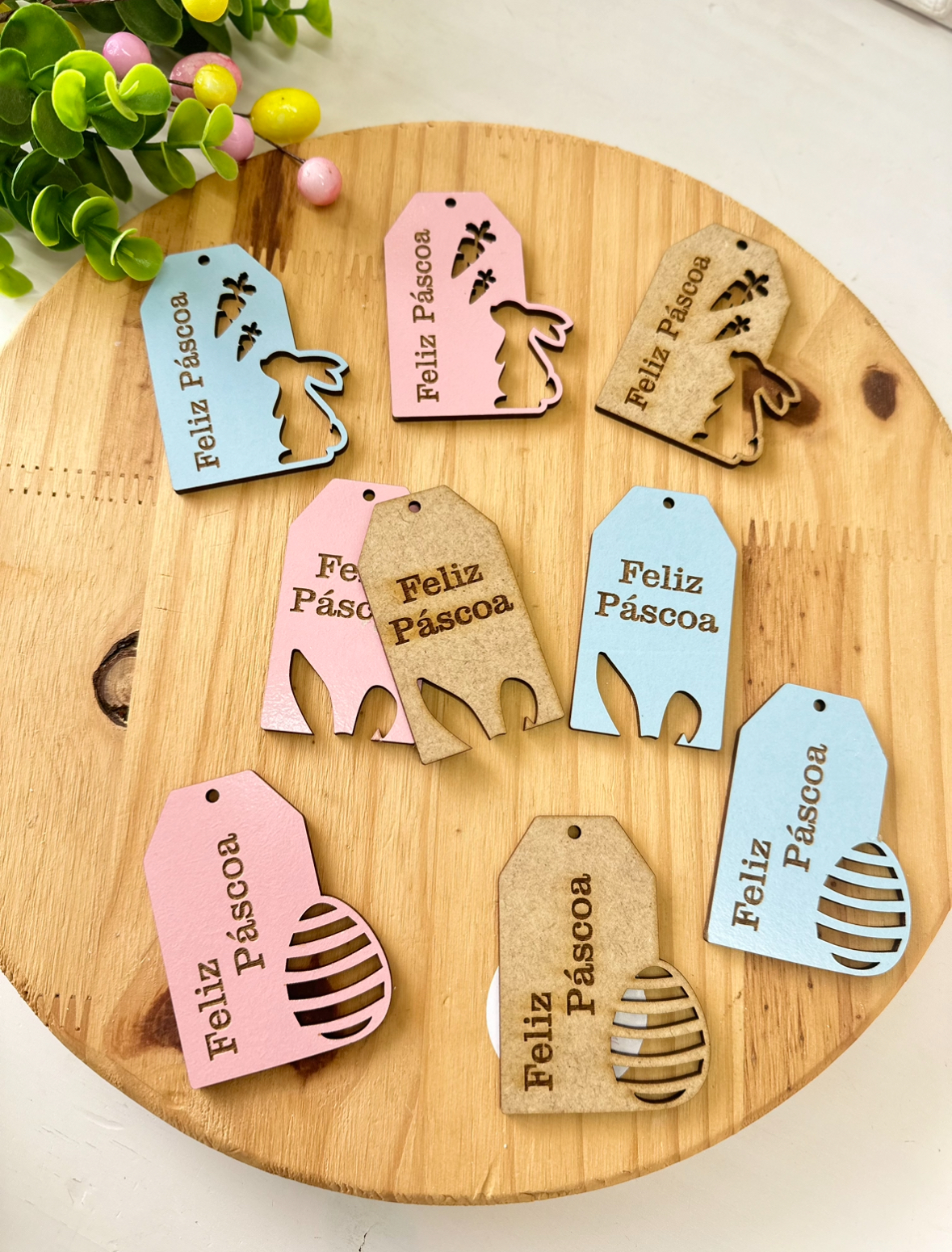 Como montar uma cesta de Páscoa criativa com itens de MDF