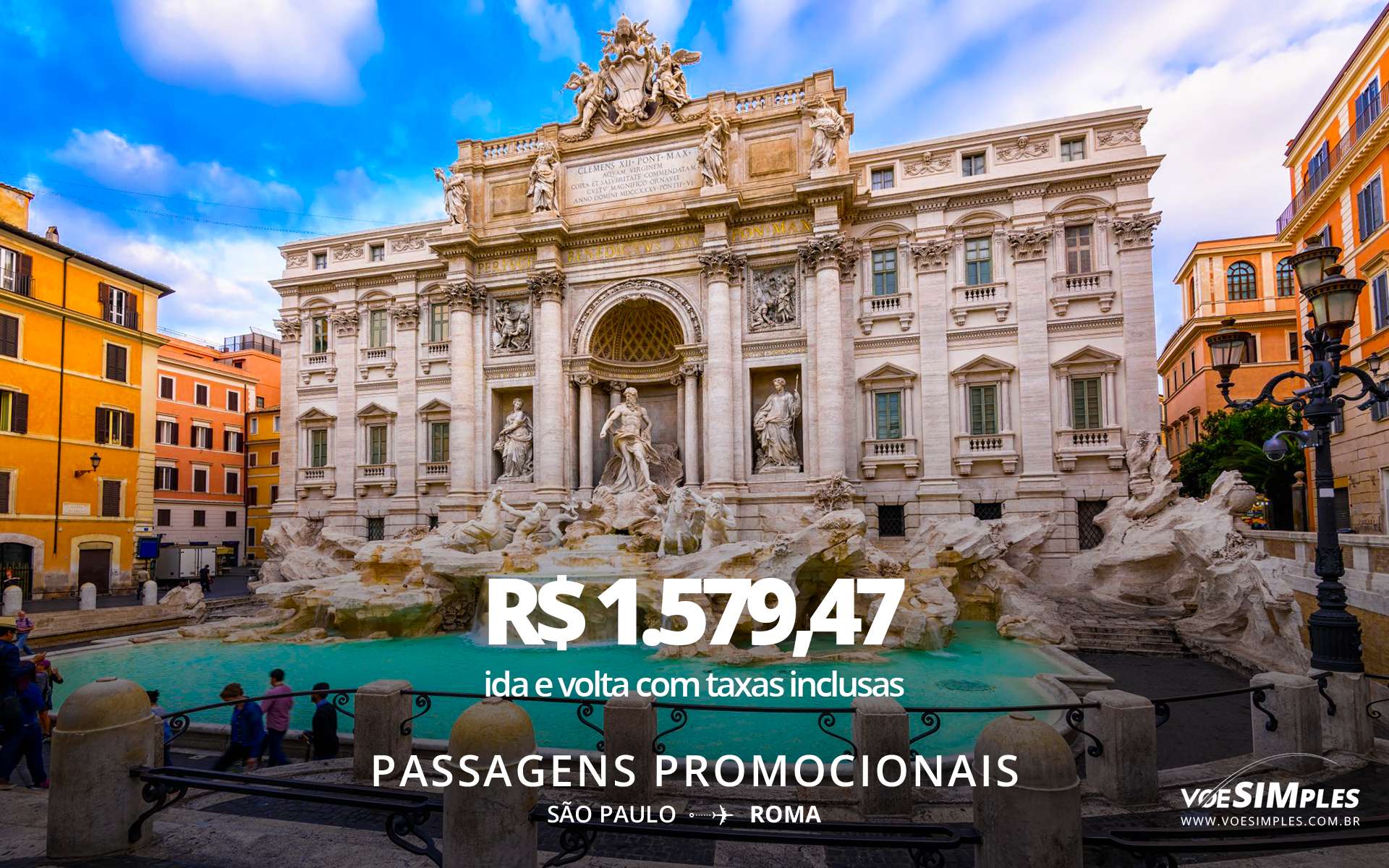 Passagens aéreas em oferta para Roma